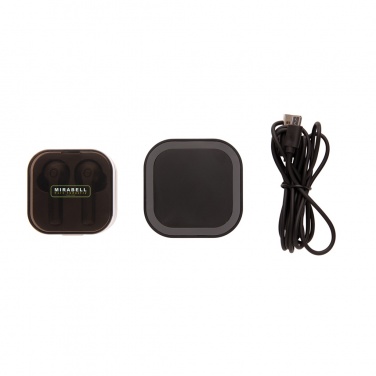 Logotrade promotional gift picture of: TWS earbuds in wireless charging case
