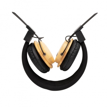 Logotrade promotional giveaways photo of: Bamboo wireless headphone