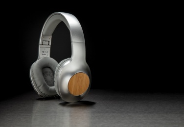 Logo trade promotional giveaways image of: Dakota Bamboo wireless headphone