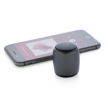 Logo trade corporate gifts image of: Mini aluminium wireless speaker