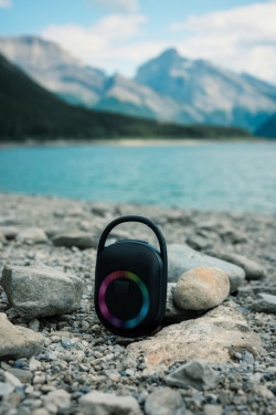 Logo trade promotional merchandise picture of: RCS recycled plastic Lightboom 5W Clip speaker