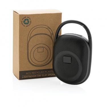 Logo trade corporate gifts picture of: RCS recycled plastic Lightboom 5W Clip speaker