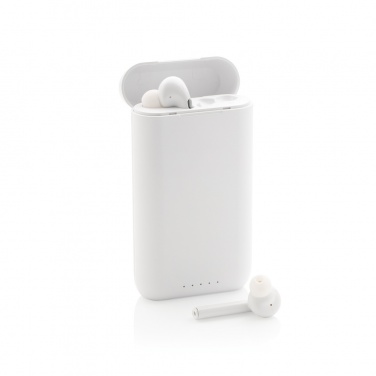 Logo trade promotional product photo of: Liberty TWS earbuds with 5.000 mAh powerbank