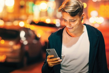 Logotrade promotional merchandise image of: Motorola IPX5 TWS MOTO buds 85