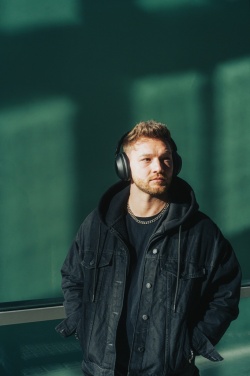 Logotrade promotional gift image of: Urban Vitamin Cupertino RCS rplastic ANC headphone