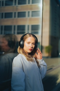 Logo trade promotional products image of: Urban Vitamin Cupertino RCS rplastic ANC headphone