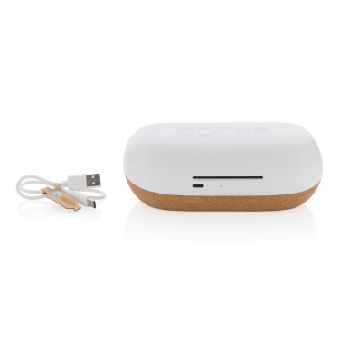 Logo trade promotional items picture of: Oregon RCS recycled plastic and cork 10W speaker