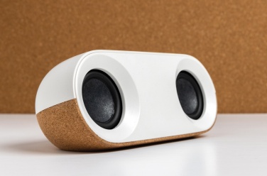 Logo trade promotional giveaways picture of: Oregon RCS recycled plastic and cork 10W speaker