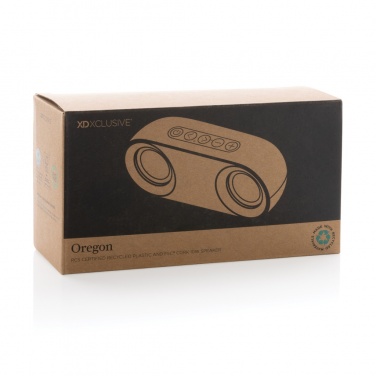 Logotrade advertising products photo of: Oregon RCS recycled plastic and cork 10W speaker