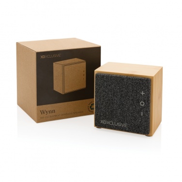Logotrade corporate gift image of: Wynn 5W bamboo wireless speaker