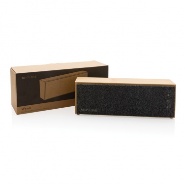 Logo trade promotional merchandise photo of: Wynn 10W bamboo wireless speaker