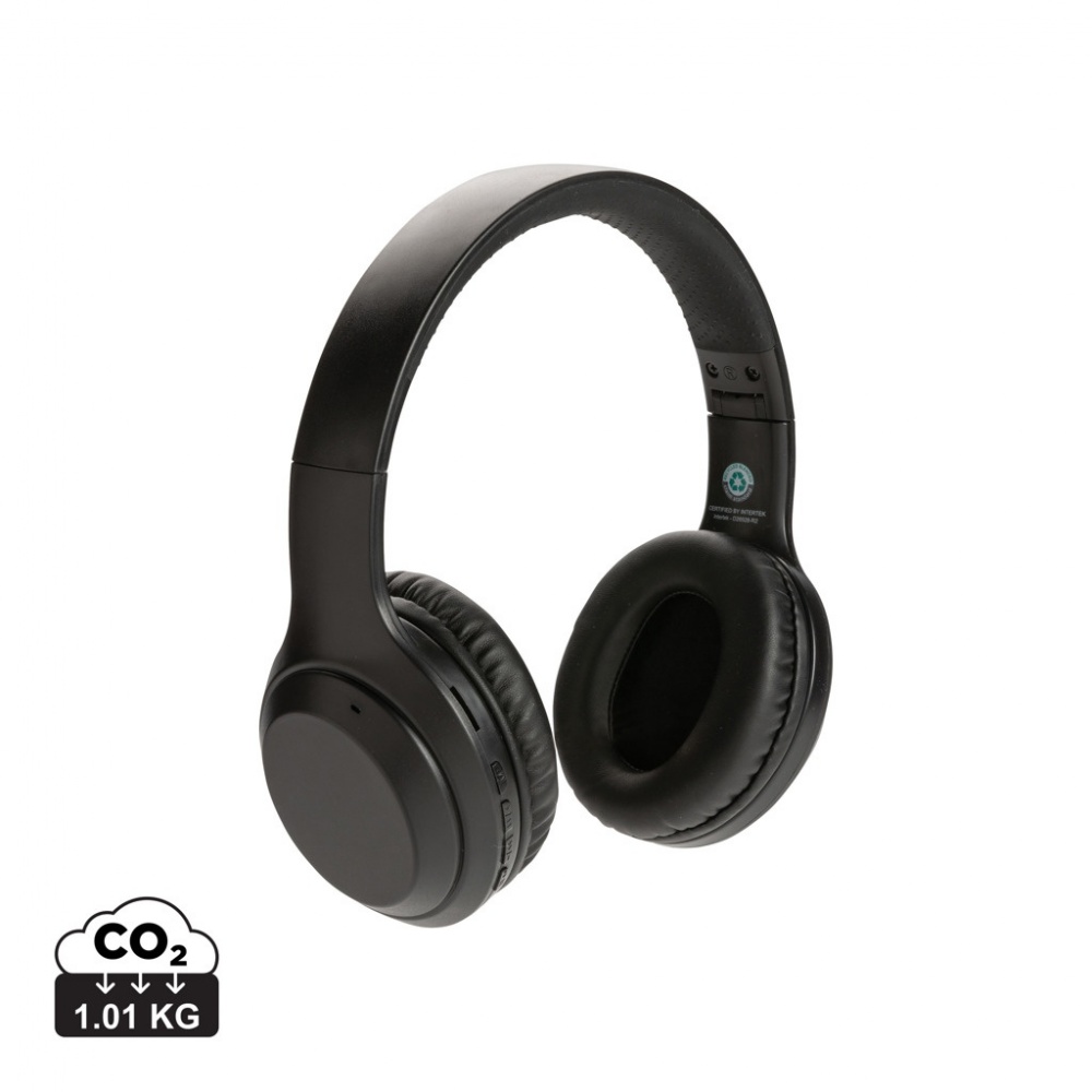 Logotrade promotional item picture of: RCS standard recycled plastic headphone