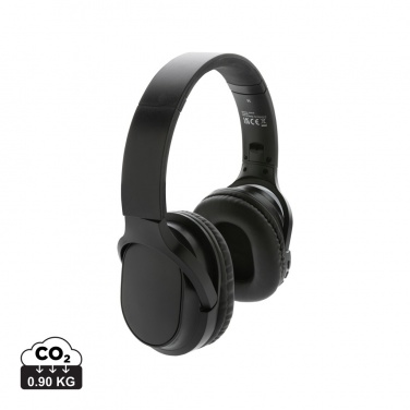 Logotrade promotional gift image of: RCS recycled plastic Elite Foldable wireless headphone