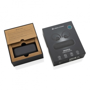 Logotrade promotional giveaway image of: Urban Vitamin Pacifica RCS rplastic earbuds