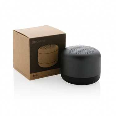 Logo trade promotional merchandise picture of: Terra RCS recycled aluminium 5W wireless speaker