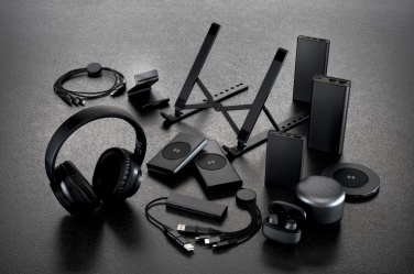 Logo trade promotional item photo of: Terra RCS recycled aluminium wireless earbuds