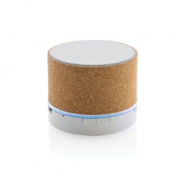 Logo trade corporate gifts image of: Cork 3W wireless speaker