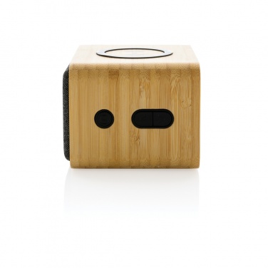 Logo trade promotional product photo of: RCS Rplastic 3W speaker with bamboo 5W wireless