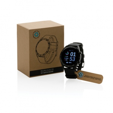 Logotrade promotional item picture of: RCS recycled TPU Fit Watch round
