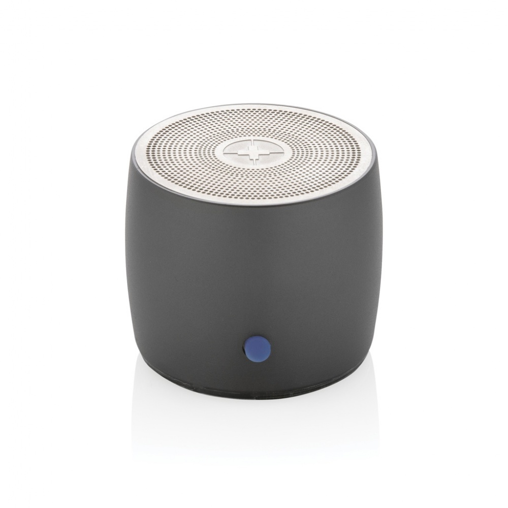 Logotrade promotional product image of: Swiss Peak RCS recycled aluminum 3W bass speaker