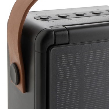 Logo trade advertising product photo of: Skywave RCS recycled plastic solar speaker 12W