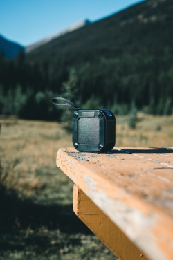 Logo trade business gift photo of: 3W RCS recycled plastic wireless sunwave solar speaker