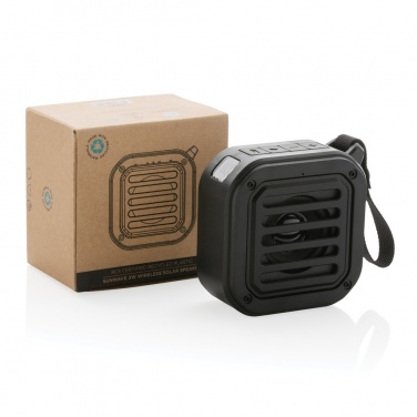 Logotrade corporate gifts photo of: 3W RCS recycled plastic wireless sunwave solar speaker