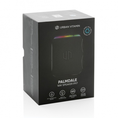 Logotrade promotional item picture of: Urban Vitamin Palmdale RCS rplastic 16W speaker IPX7
