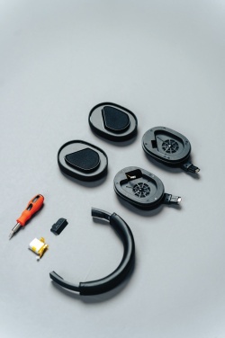 Logo trade corporate gift photo of: Irvine RCS recycled and repairable ANC wireless headphone