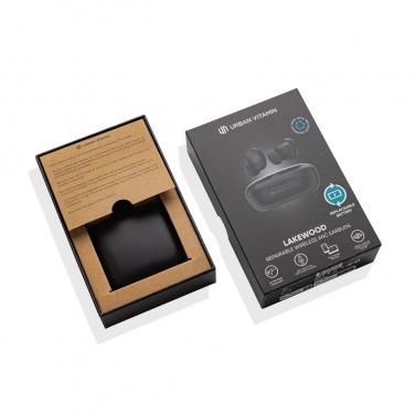 Logo trade business gift photo of: Lakewood RCS recycled and repairable wireless earbuds