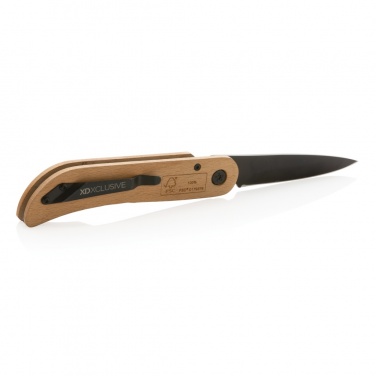 Logotrade promotional giveaway image of: Nemus Luxury Wooden knife with lock