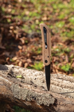 Logo trade promotional giveaways image of: Nemus Luxury Wooden knife with lock