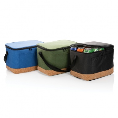 Logotrade corporate gift image of: Impact AWARE™ XL RPET two tone cooler bag with cork detail