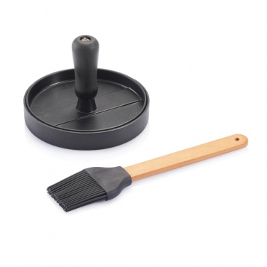 Logotrade promotional giveaway image of: BBQ set with hamburger press and brush