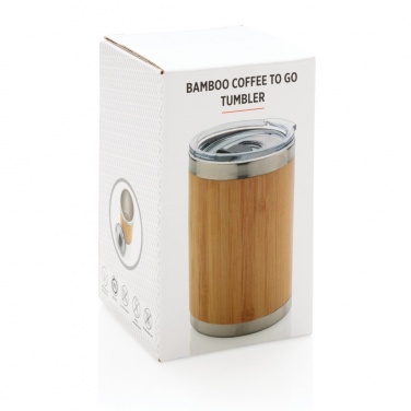 Logo trade promotional items picture of: Bamboo coffee to go tumbler
