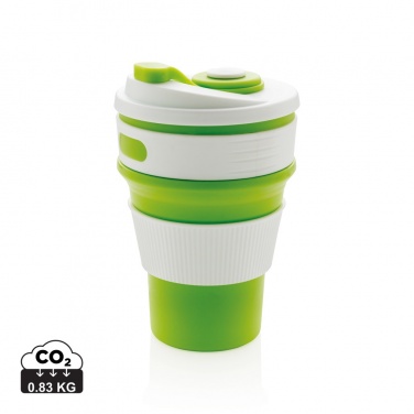 Logo trade promotional giveaways picture of: Foldable silicone cup