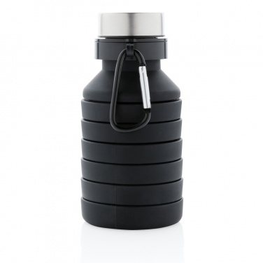 Logotrade promotional merchandise picture of: Leakproof collapsible silicone bottle with lid