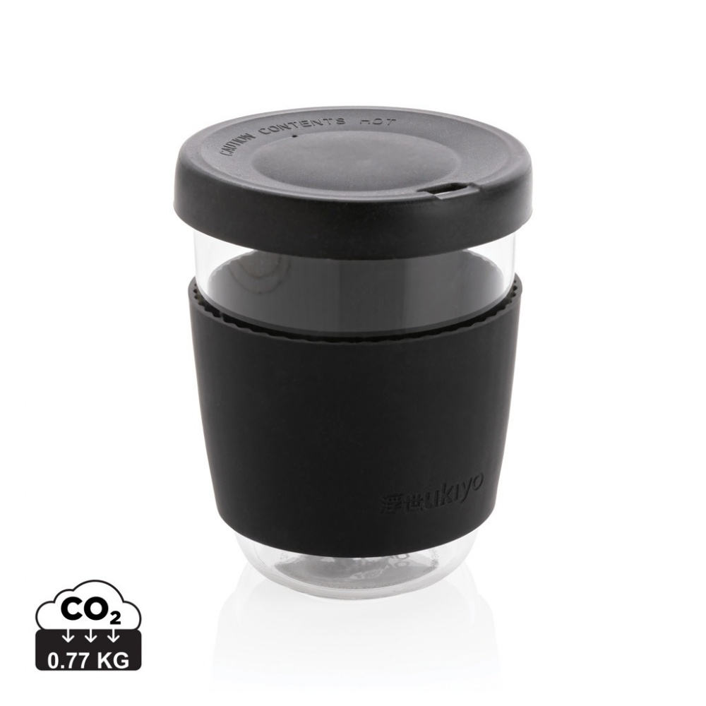 Logo trade advertising products picture of: Ukiyo borosilicate glass with silicone lid and sleeve