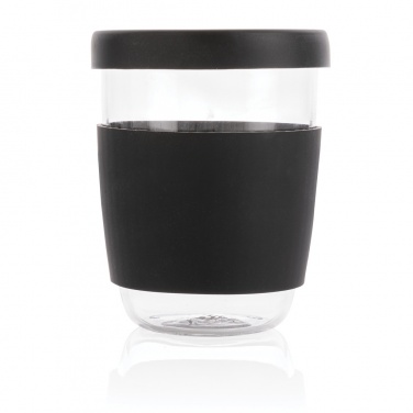 Logotrade promotional product picture of: Ukiyo borosilicate glass with silicone lid and sleeve