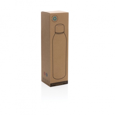 Logo trade corporate gifts image of: RCS Recycled stainless steel vacuum bottle 500ML