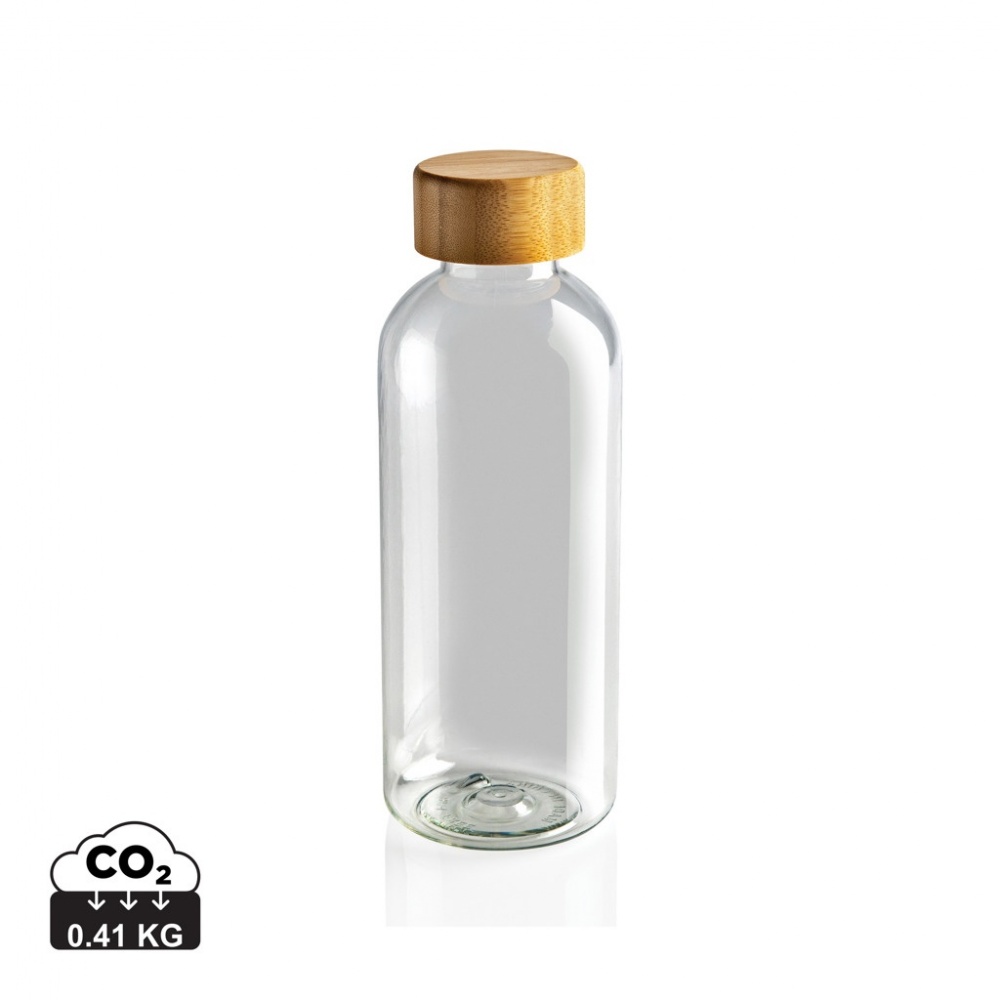 Logo trade promotional gifts image of: RCS RPET bottle with bamboo lid