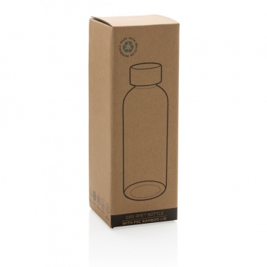 Logotrade promotional product picture of: RCS RPET bottle with bamboo lid