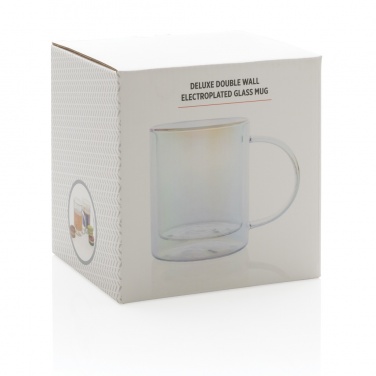 Logotrade promotional item picture of: Deluxe double wall electroplated glass mug