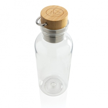 Logo trade corporate gifts image of: RCS RPET bottle with bamboo lid and handle