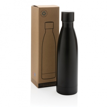 Logo trade promotional merchandise picture of: RCS Recycled stainless steel solid vacuum bottle
