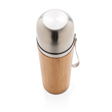 Logotrade promotional item picture of: Bamboo vacuum travel flask