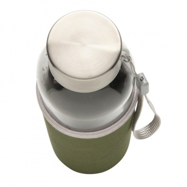Logo trade corporate gifts image of: Glass bottle with neoprene sleeve