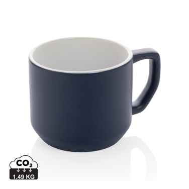 Logo trade promotional giveaways picture of: Ceramic modern mug 350ml