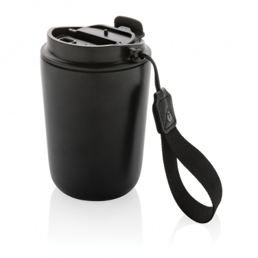 Logotrade promotional gift image of: Cuppa RCS re-steel vacuum tumbler with lanyard