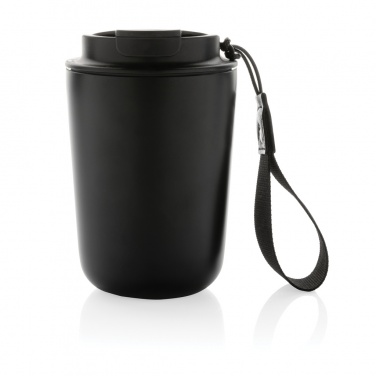 Logo trade business gift photo of: Cuppa RCS re-steel vacuum tumbler with lanyard